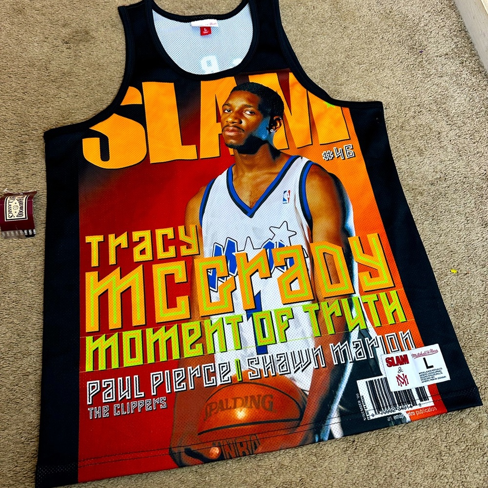Mitchell & Ness Tracy McGrady Black Orlando Magic Slam Player Tank Top